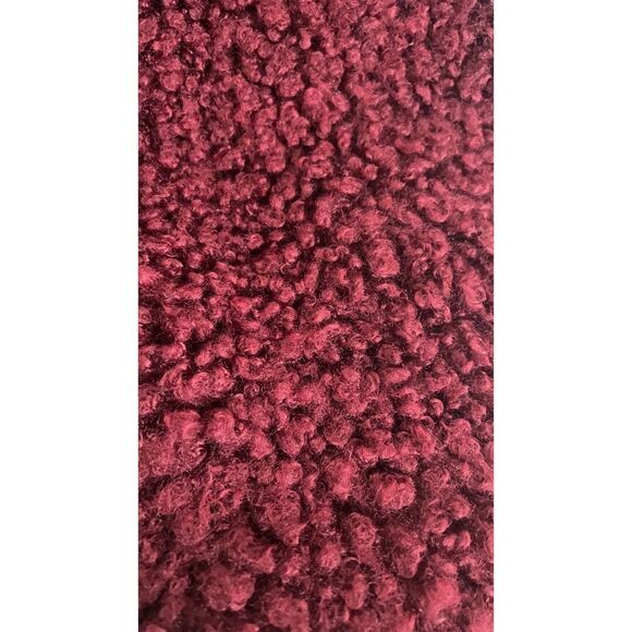 Zara Burgundy Teddy Coat XS - Picture 7 of 8